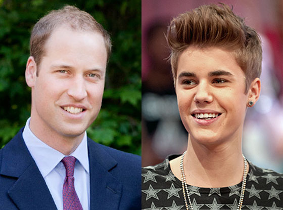 Prince William, Justin Bieber Prince William, Justin Bieber